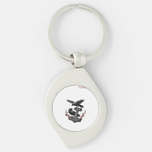 Elegant Rustic Boho Wedding Custom Photo Modern Co Key Ring