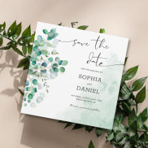 Elegant Rustic Botanical Eucalyptus Leaves