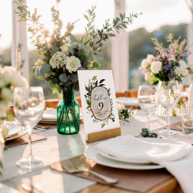Elegant Rustic Botanical wedding table number  Ped (Creator Uploaded)