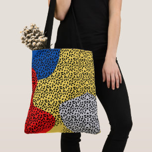 Elegant Rustic Colourful Dots Tote Bag