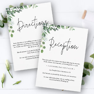 Elegant Rustic Eucalyptus Enclosure Card