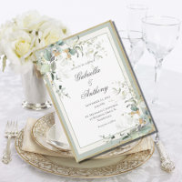 Elegant Rustic Eucalyptus Sage Gold Wedding