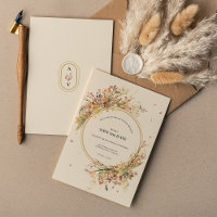 Elegant Rustic Fall Beige Wedding Monogram