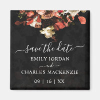 Elegant Rustic Fall Flowers Wedding Save The Date