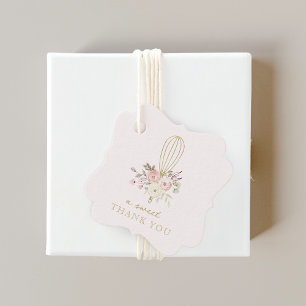 Elegant Rustic Floral Bakery A Sweet Thank You Favour Tags