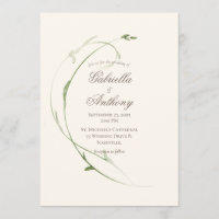 Elegant Rustic Foilage Leaves Greenery Wedding