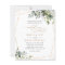 Elegant Rustic Greenery Gold Wedding Invitation
