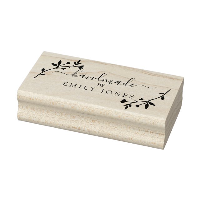 Elegant Rustic Handmade Business Rubber Stamp (Stamp)