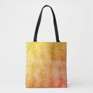 Elegant Rustic Metallic Colourful Leaf Pattern  Tote Bag