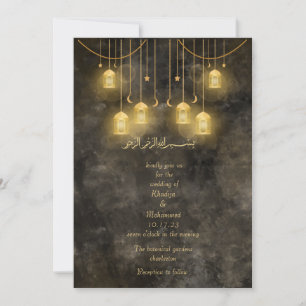  Elegant RUSTIC muslim wedding  Invitation