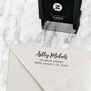 Elegant Rustic Return Address Self-inking Stamp