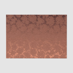 Elegant Rustic Terracotta Fall Floral Tissue Paper