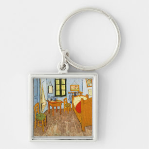 Elegant Rustic Vincent Van Gogh - Bedroom at Arles Key Ring