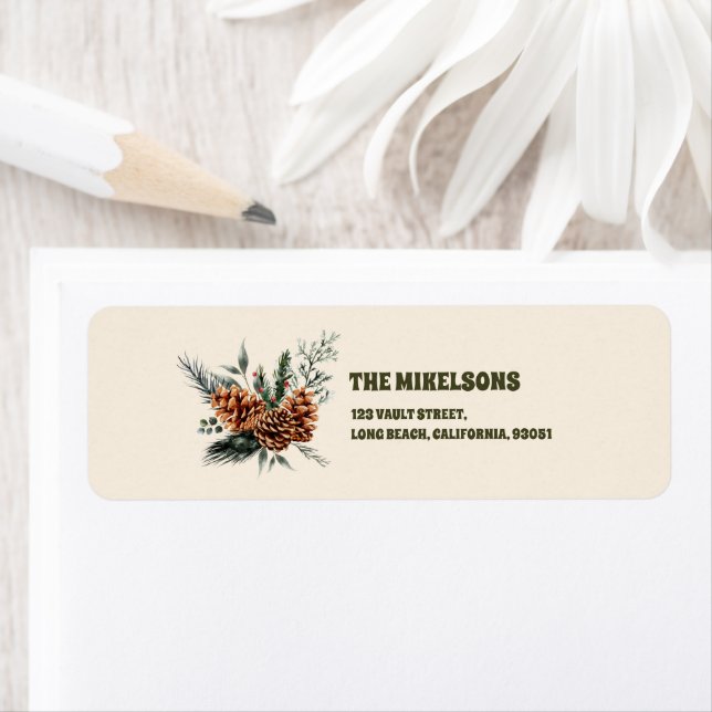 Elegant Rustic Watercolor Botanical Christmas (Insitu)