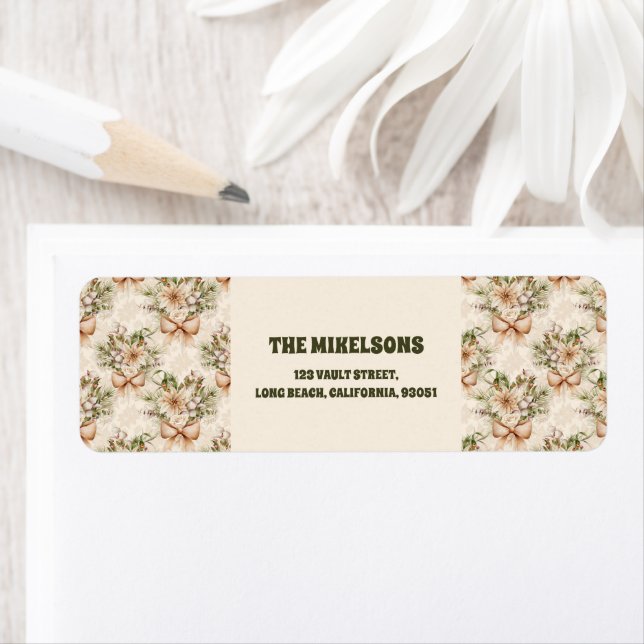 Elegant Rustic Watercolor Botanical Christmas (Insitu)