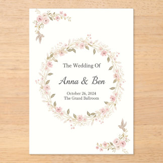 Elegant Rustic Wedding Invitation