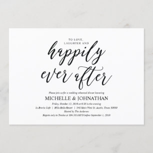 Elegant Rustic Wedding Rehearsal Dinner Invites