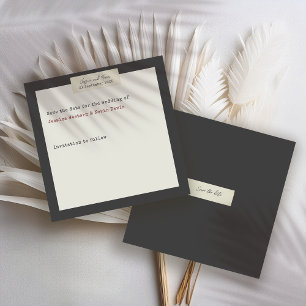 Elegant Rustic Wedding Save the Date