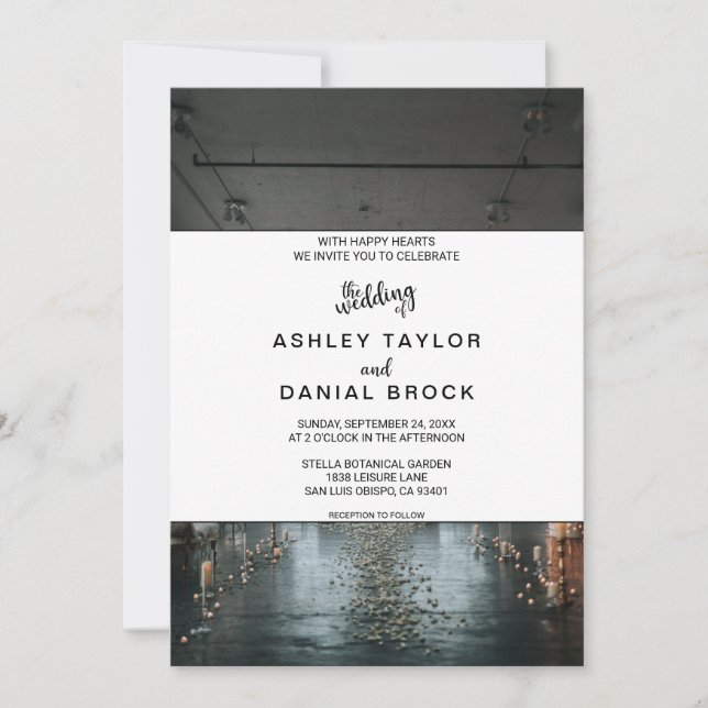 Elegant rustic wedding theme fall floral Wedding I Invitation (Front)