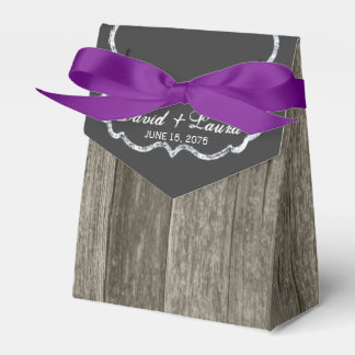 Elegant Rustic Wood Chalkboard Wedding Favour Box