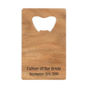 Elegant Rustic Wood Grain Father of the Bride