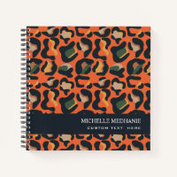 Elegant Safari Animal Skin Leopard spot MONOGRAM  
