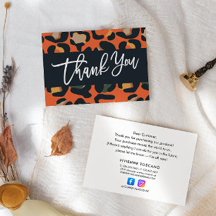 Elegant Safari Thank you for your purchase Enclosure Card