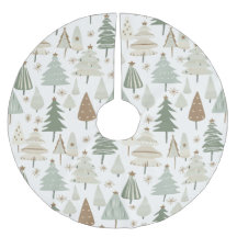 Elegant saga green Christmas Trees pattern