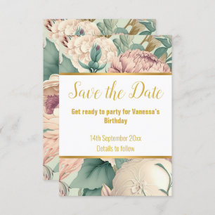 ELEGANT SAGE FLORAL RESPONSE RSVP CARD