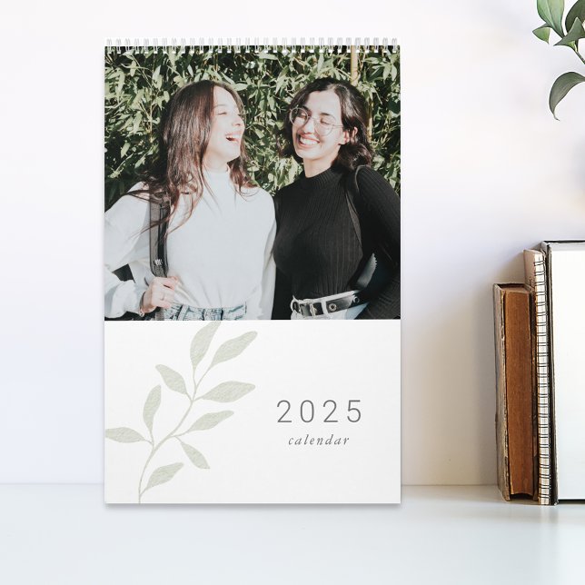 Elegant Sage Foliage 2025 Photo Calendar (Creator Uploaded)