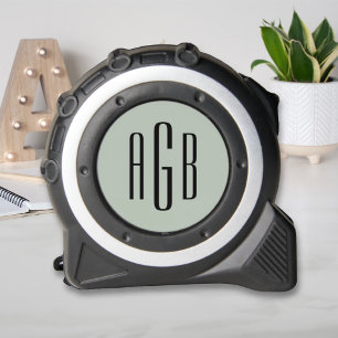 Elegant Sage Green 3 Letter Monogram 1