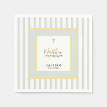 Elegant Sage Green and Gold Baptism Party