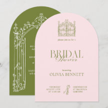Elegant Sage Green & Blush Garden Bridal Shower