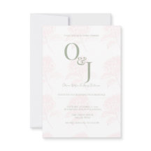 Elegant Sage Green Botanical Garden Wedding Invite