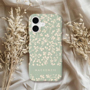 Elegant Sage Green Botanical Personalised