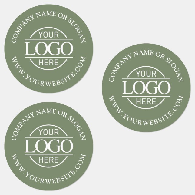 Elegant Sage Green Business Logo Promotional (Group)