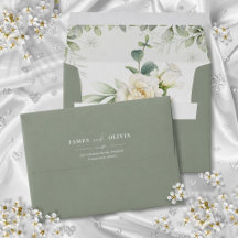Elegant Sage Green Floral
