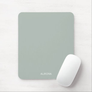 Elegant Sage Green Personalised Name - Mouse Mat