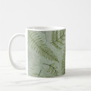 Elegant Sage Green Watercolor Floral  Coffee Mug