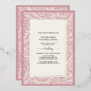 Elegant Sage Grey & Soft Ivory Wedding Invitation