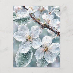 Elegant Sakura Over Water Wedding Invitation - Ser Postcard