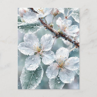 Elegant Sakura Over Water Wedding Invitation - Ser Postcard