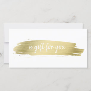 Elegant Salon Business Gold Gift Certificate