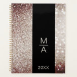 Elegant Salon Monogram Glitter Planner<br><div class="desc">Elegant Monogram Glitter Planner. This product does not use glossy particles / glitzers, Silver Gold is only the colour tone. Perfect for designers, stylists, salons, hair and make-up artists, nails and Lash artists, wellness centre and more. For example, you can: Attach the price list to your shop window.Edit your product...</div>