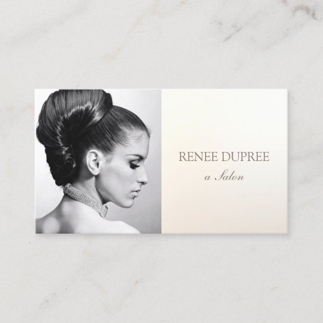 Elegant Salon Photography Add Photo Card (Front)