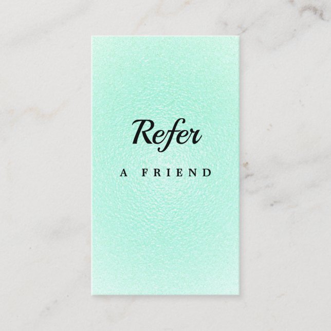Elegant Salon & Spa Referral Card (Front)