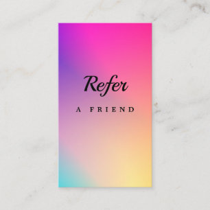 Elegant Salon & Spa Referral Card