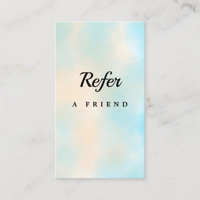 Elegant Salon & Spa Referral Card (Front)