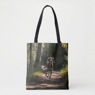 Elegant Saluki Shoulder Tote