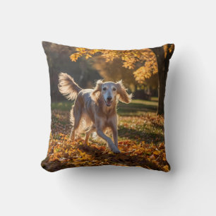Elegant Saluki Throw Pillow